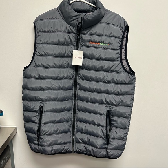 Trimark Men dark grey insulated puffer vest ,size L - Picture 3 of 9